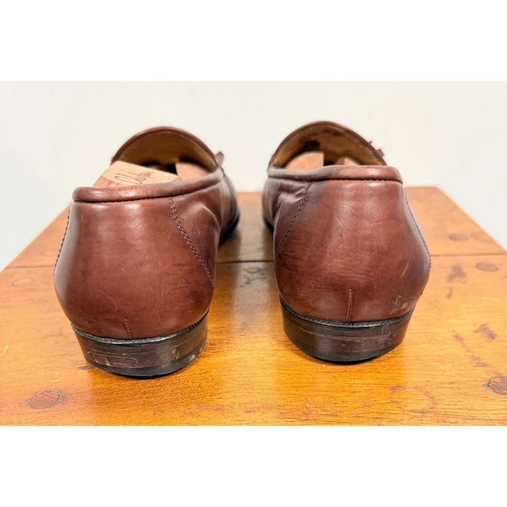Cole Haan Kiltie Tassel Moccasin Loafer Men's 11.5 M Brown Leather Casual Preppy